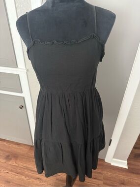 Target Wild Fable Black Spaghetti-Strap Tiered Dress